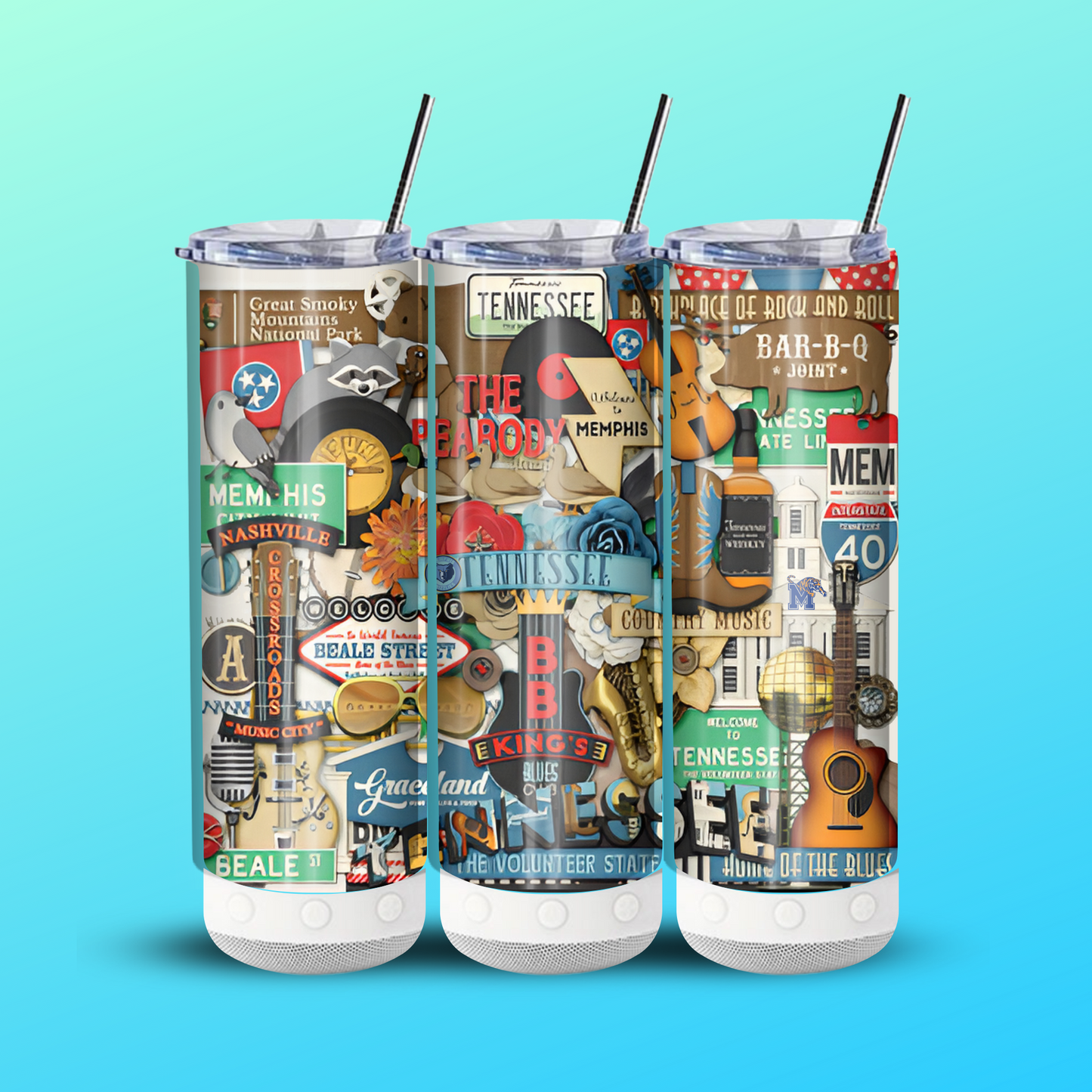 All Things Tennessee Bluetooth Speaker Tumbler