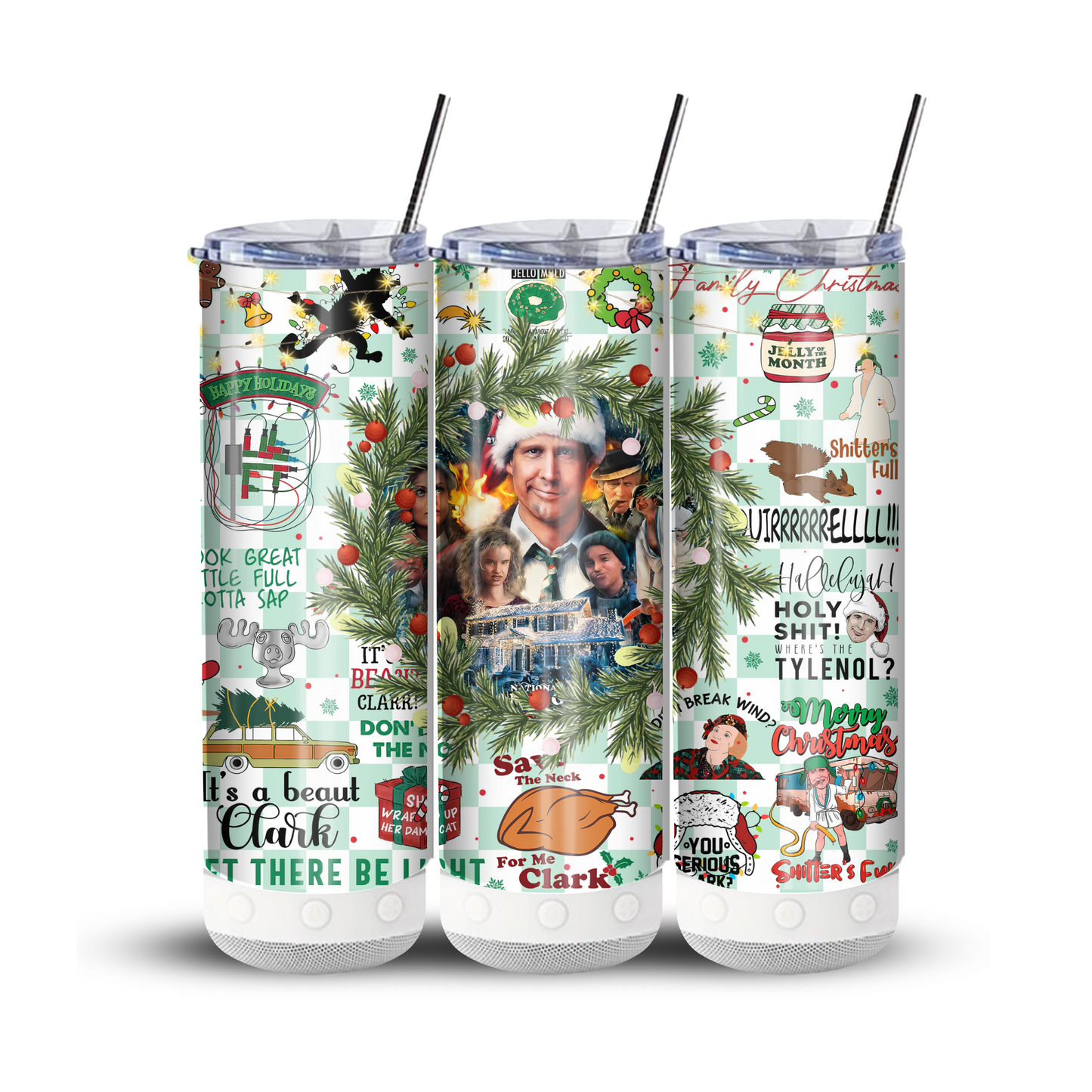 National Lampoon's Christmas Clark Griswold Bluetooth Speaker Tumbler