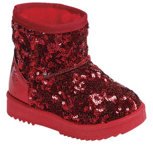 Red Toddler Sequin Boots